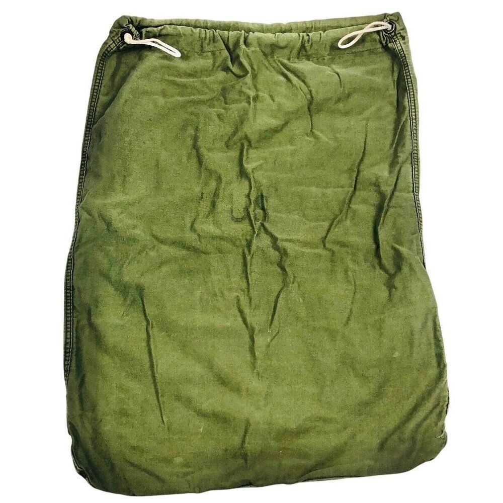 Vintage Militaria Military Army Duffle Drawstring Bag